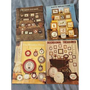 4 cross stitch patterns 